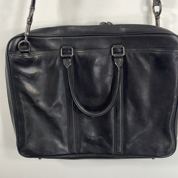 Coach Black Metropolitan Slim Messenger/Laptop Bag - Picture 13 of 16
